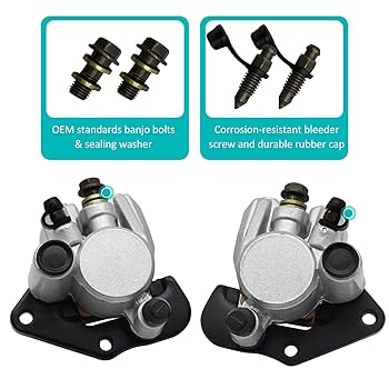 ひ　0108 Amazon.com: Front Left Right Brake Calipers & Pads for